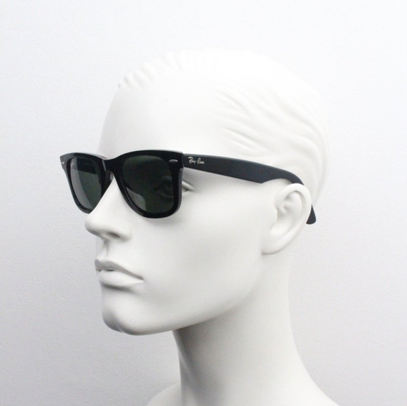 LIKE NEW RayBan Wayfarer RB2140 Black Ray ban sunglasses - Picture 3 of 14